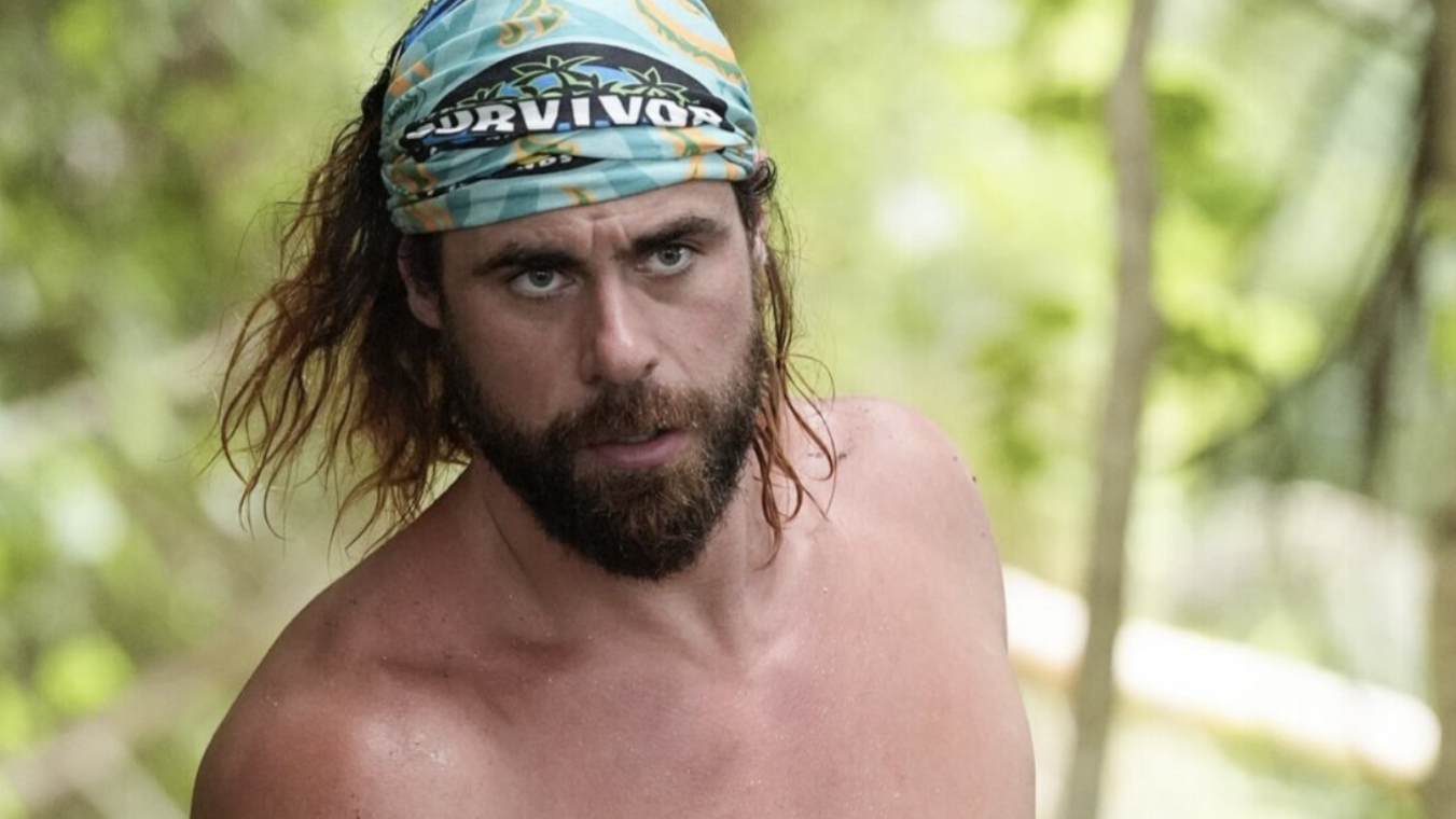 Survivor castaway wearing blue bandana as fans look to watch Survivor 50 for free without cable &ndash; Episode 1