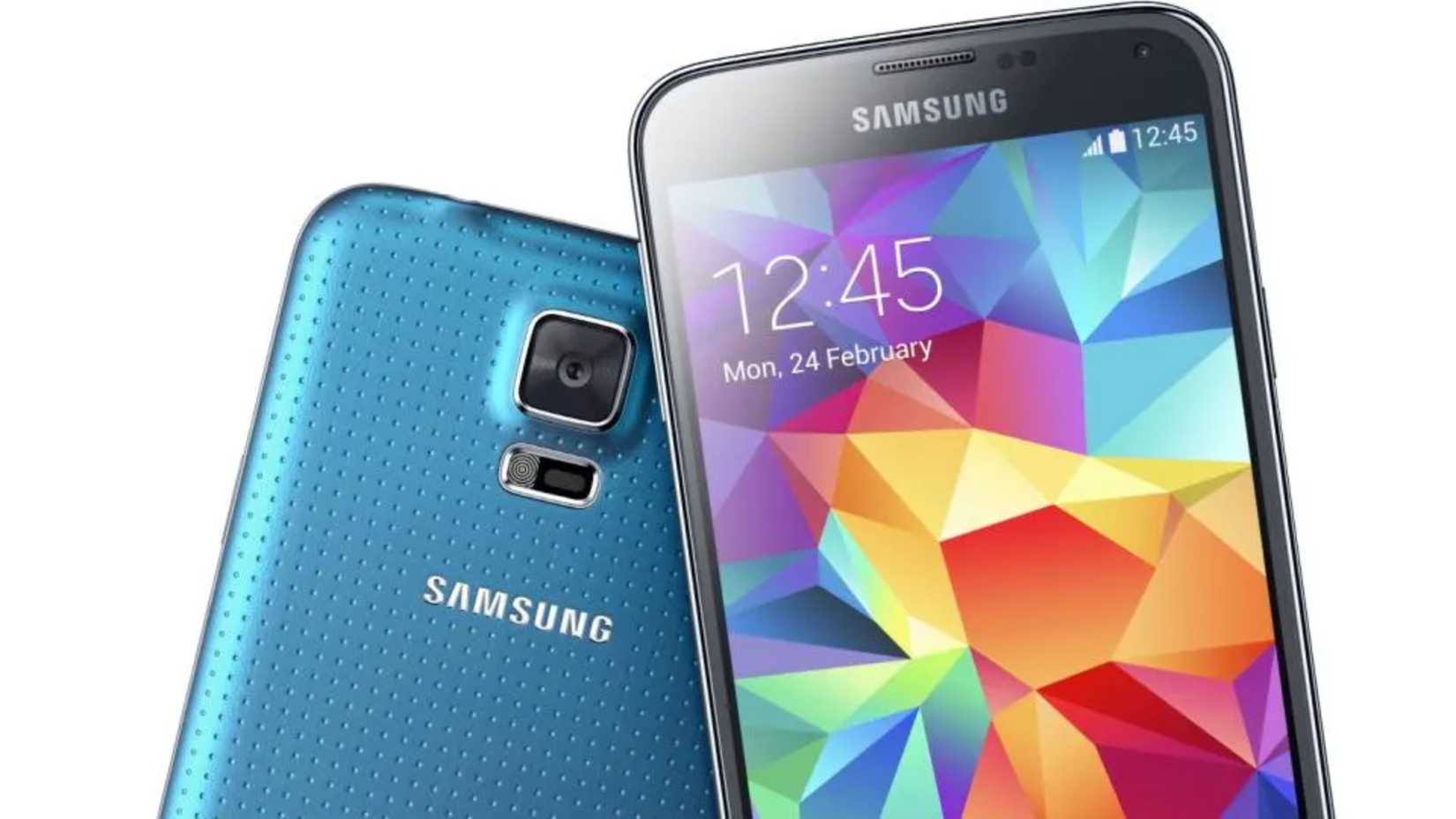 The Samsung Galaxy S5.
