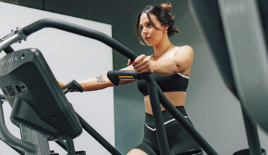 Juli Martinsson and David Martinsson hugging alongside screenshot of man in cap and white shirt looking at camera