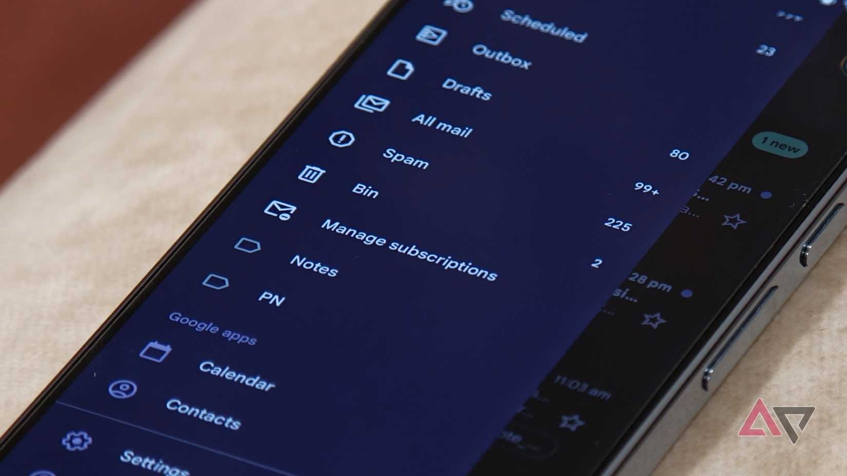 Manage subcription feature in Gmail app