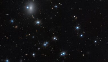 Hubble identifies one of darkest known galaxies