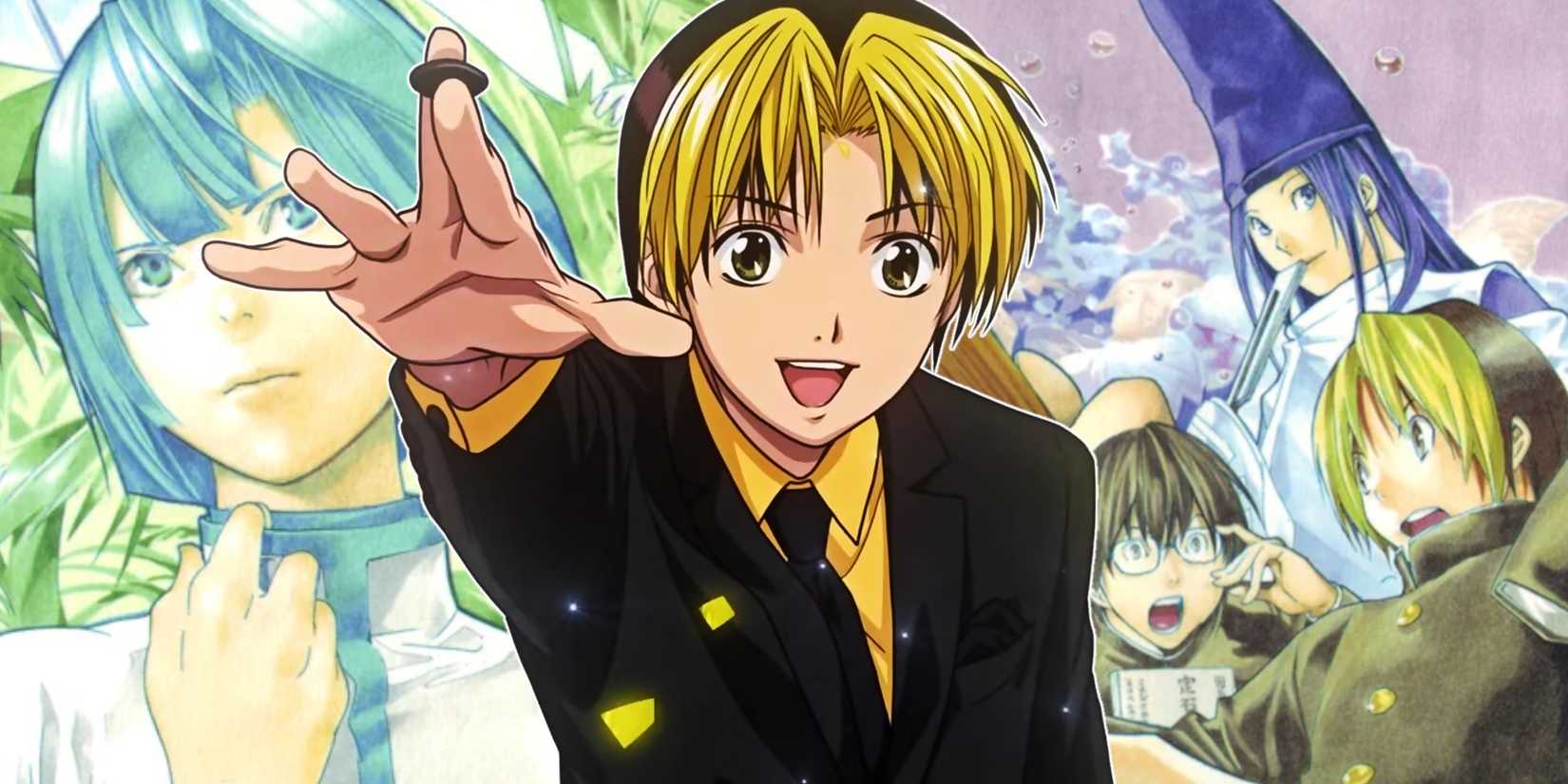 Hikaru no Go manga and anime art with Sai and Akira in background