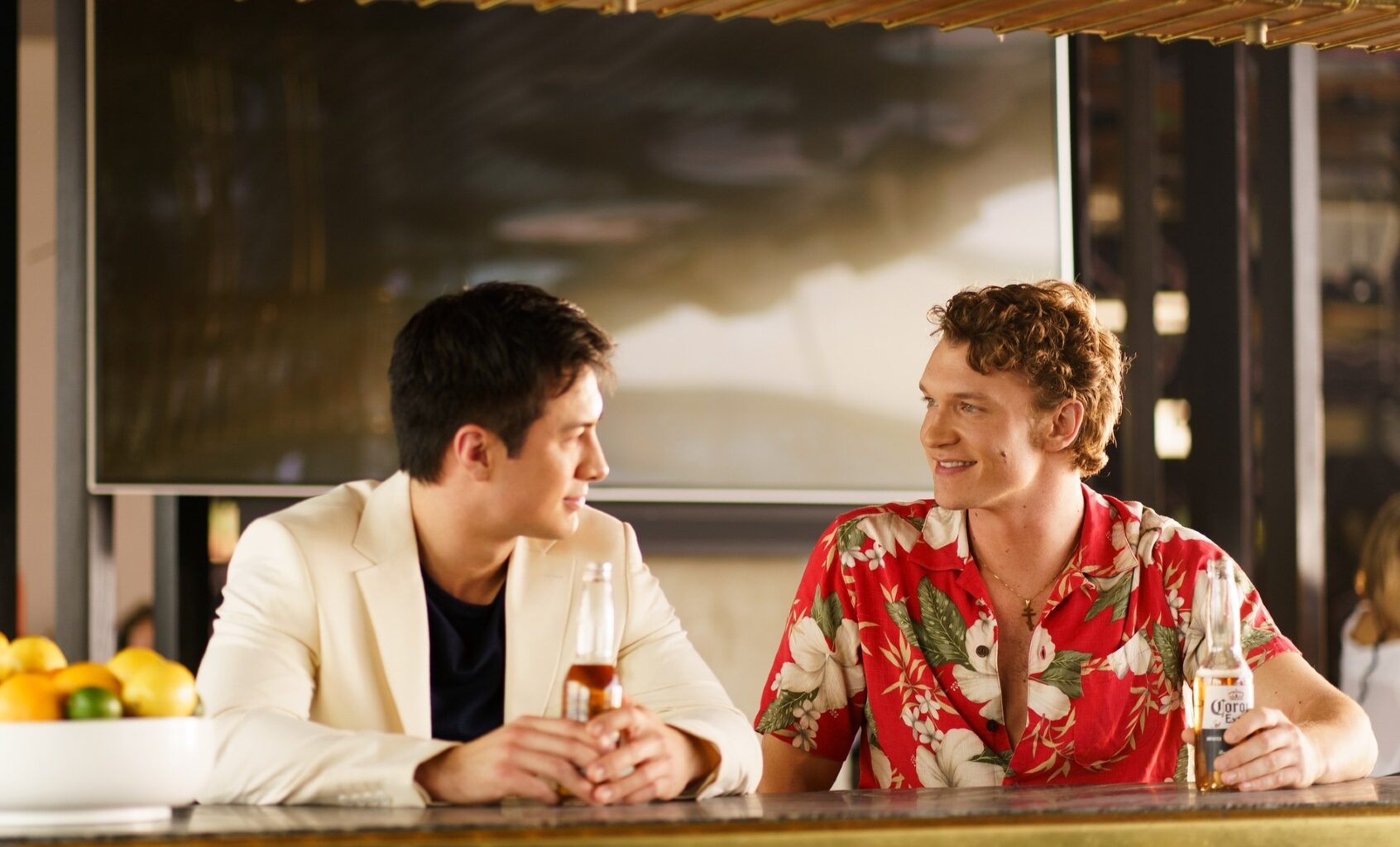 Hudson Williams and Connor Storrie in "Heated Rivalry" (Sabrina Lantos/HBO Max)