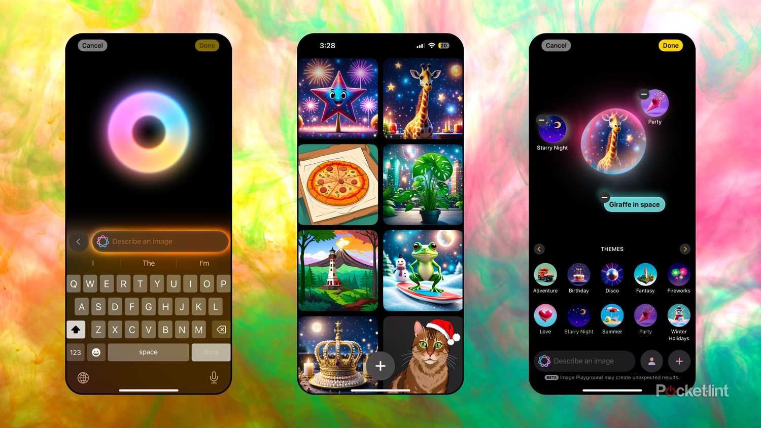 Apple's Image Playground app on an iPhone.