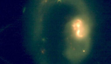 Hydrocarbons play a key role in shaping the chemistry of the interstellar medium, but their enrichment and relation with carbonaceous grains and polycyclic aromatic hydrocarbons still lack clear observational constraints. García-Bernete et al. report on the Webb infrared observations of the local ultra-luminous infrared galaxy (ULIRG) IRAS 07251-0248, which revealed the extragalactic detection of small gas-phase hydrocarbons. Image credit: García-Bernete et al., doi: 10.1038/s41550-025-02750-0.
