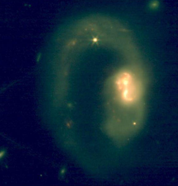 Hydrocarbons play a key role in shaping the chemistry of the interstellar medium, but their enrichment and relation with carbonaceous grains and polycyclic aromatic hydrocarbons still lack clear observational constraints. García-Bernete et al. report on the Webb infrared observations of the local ultra-luminous infrared galaxy (ULIRG) IRAS 07251-0248, which revealed the extragalactic detection of small gas-phase hydrocarbons. Image credit: García-Bernete et al., doi: 10.1038/s41550-025-02750-0.