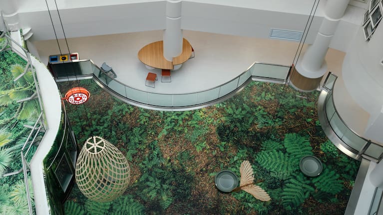 Images show Starship's new atrium.