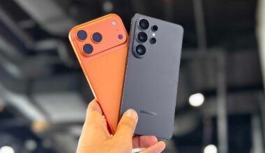 Prakhar holding the iPhone 17 Pro Max and Samsung Galaxy S26 Ultra.