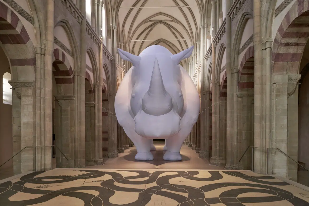 Inflatable Rhinoceros Magdeburg 