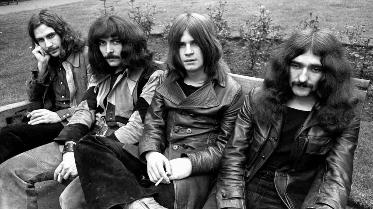 Black Sabbath posing for a photograph in 1970