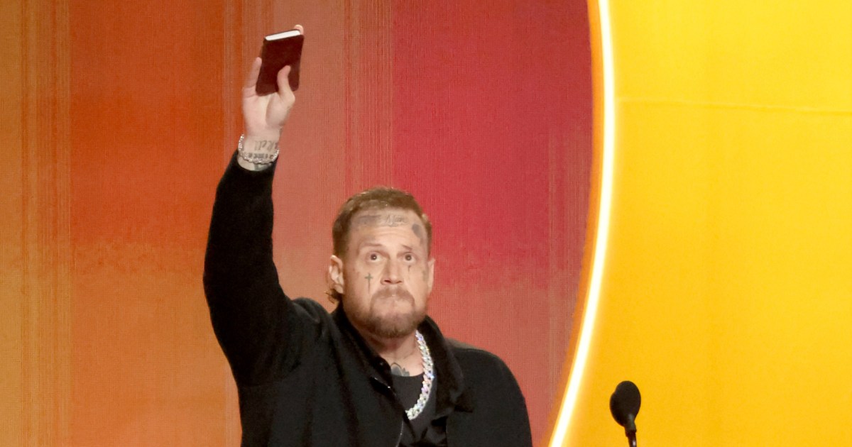 Jelly Roll Gives Passionate Message About Faith in Grammys Acceptance Speech