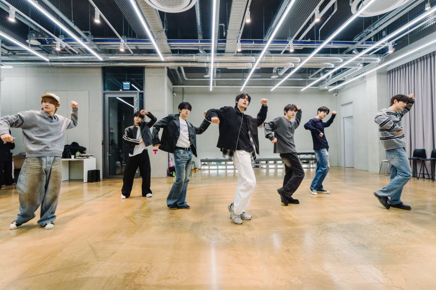 Members of the K-pop boy band Close Your Eyes rehearse ahead of their first solo concert.