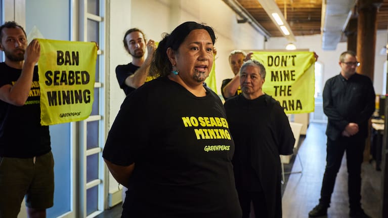 Greenpeace Aotearoa's seabed mining campaigner Juressa Lee