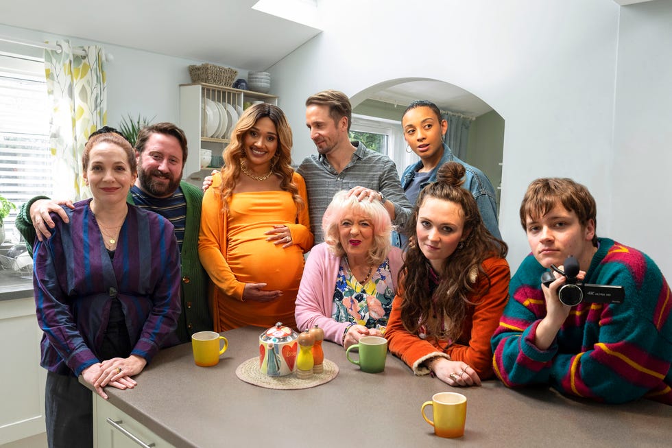 katherine parkinson, jim howick, tori allenmartin, tom basden, alison steadman, mica ricketts, freya parks, jude collie, here we go