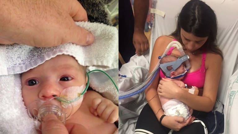 Kelsi Porter said it was "so daunting" when their one-month-old son was admitted to PICU.