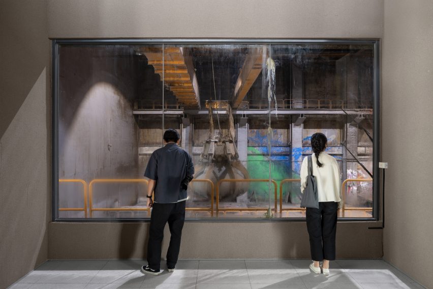 Interior view of Taiwan waste incineration plant 