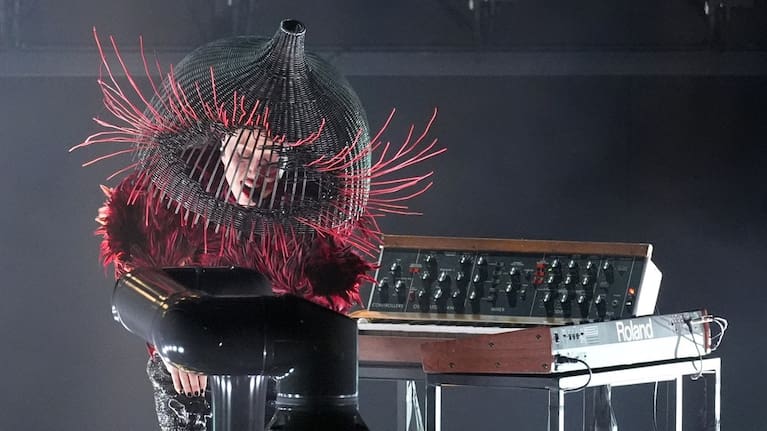 Lady Gaga performs Abracadabra during the 68th annual Grammy Awards.