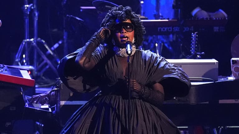 Lauryn Hill performs an in memoriam tribute during the 68th annual Grammy Awards.