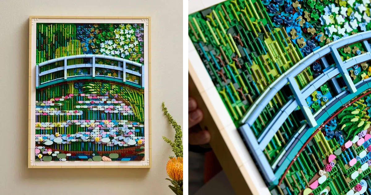 LEGO Cleverly Reimagines Monet’s Iconic Giverny Painting