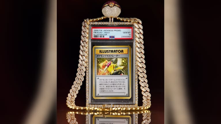 Logan Paul's Pickachu Illustrator Pokémon card. 