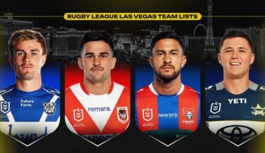 NRL 2026, Rugby League Las Vegas, official team lists, injuries, updates, round 1