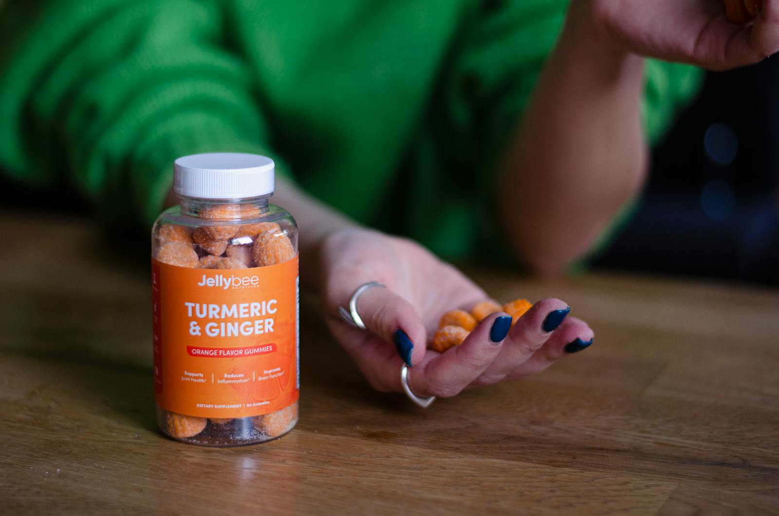 man reading supplement label