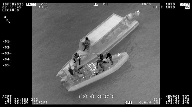 Members of the Navy rescue the two missing men. 