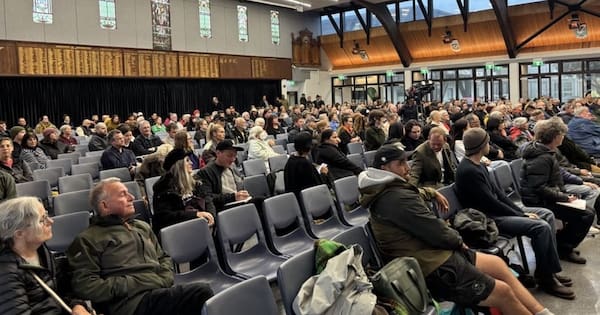 Tempers flare as officials front for packed Moa Point public meeting