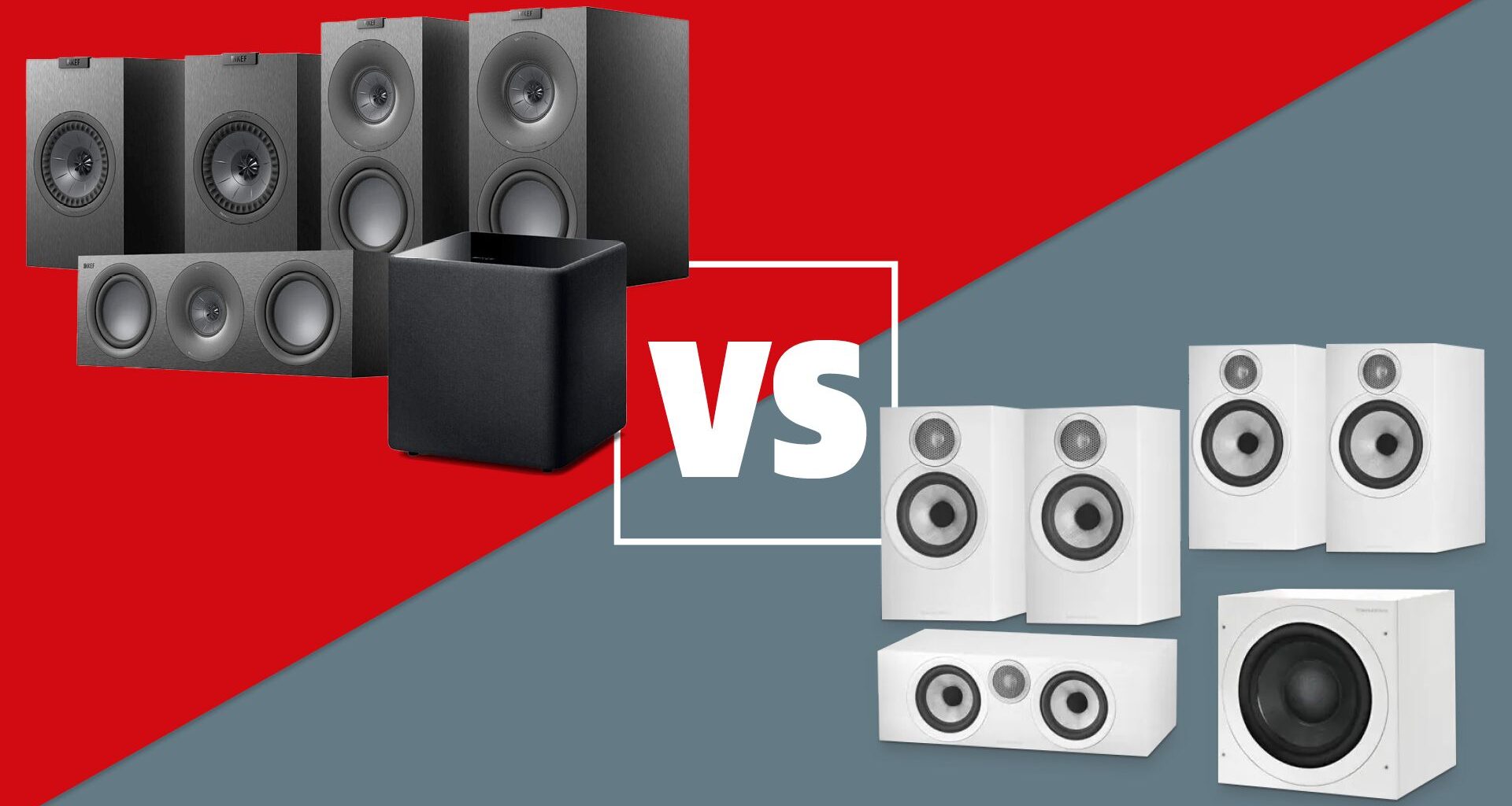 KEF Q Concerto Meta 5.1 Speaker System vs Bowers & Wilkins 606 & 607 S3 Speaker Package: which surround sound system is king?