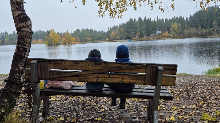 Sophia’s children pictured in Norway.