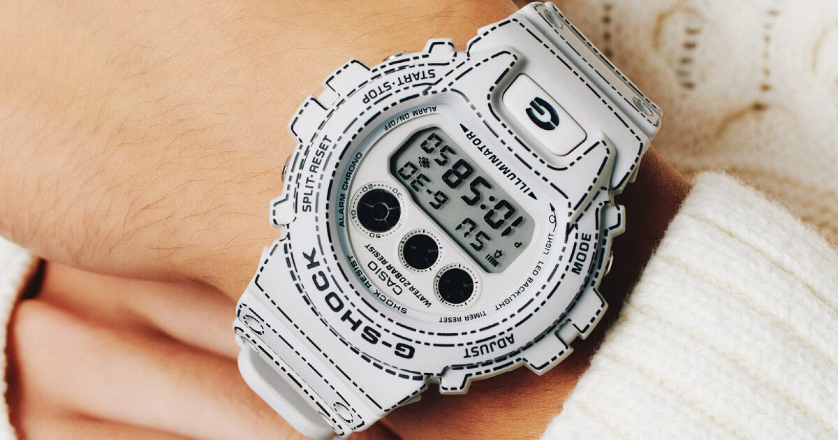 origami G-SHOCK watches by casio have washi paper texture