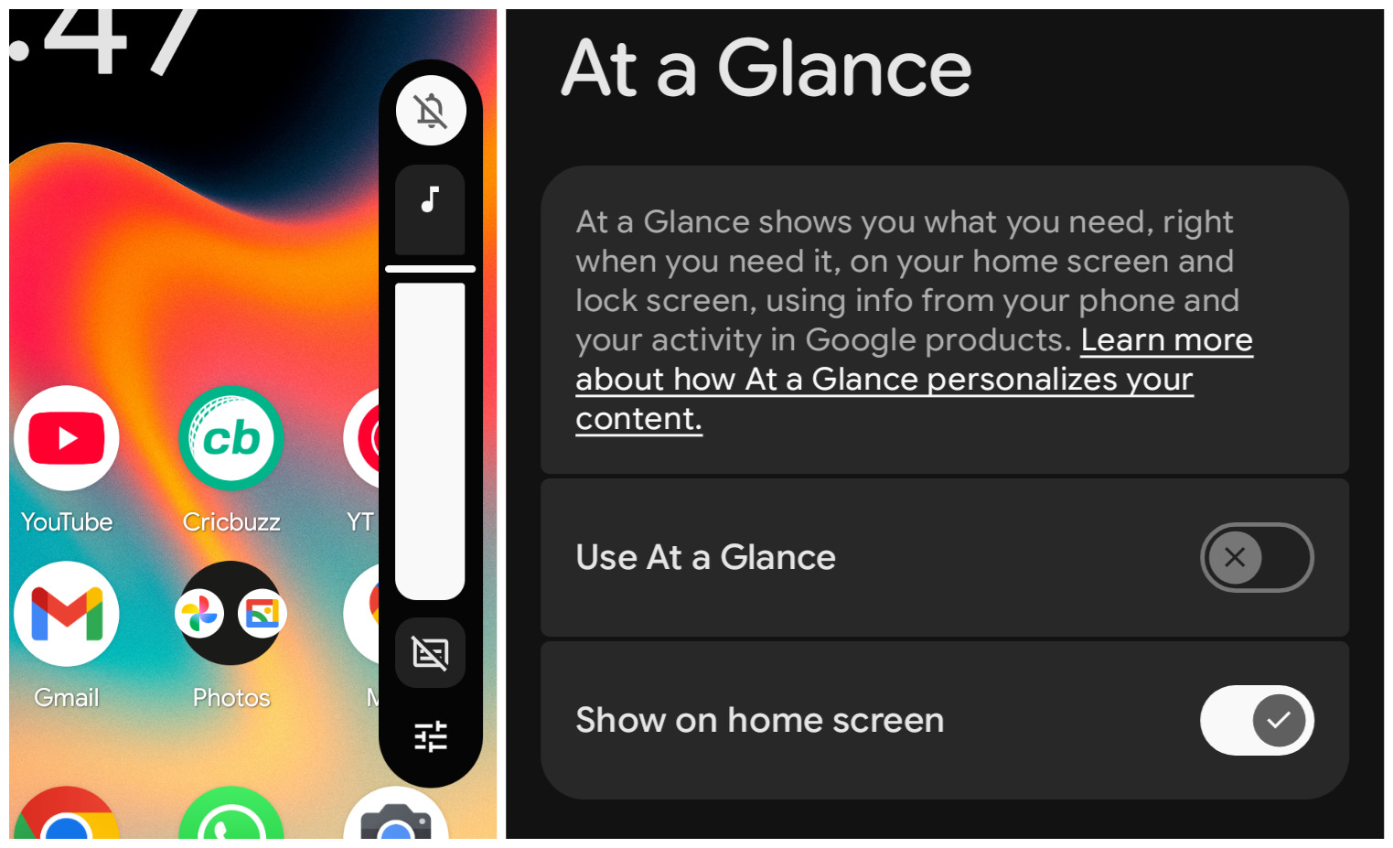UI changes in Android 17 beta 1