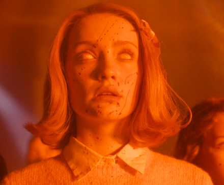 Patty in a trance from Pennywise's Deadlights in IT: Welcome to Derry episode 8