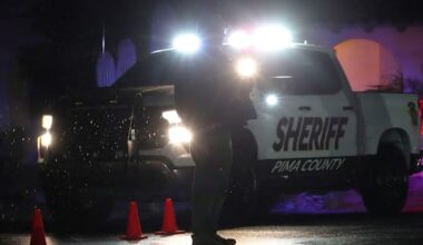 Law enforcement block road near Nancy Guthrie's home