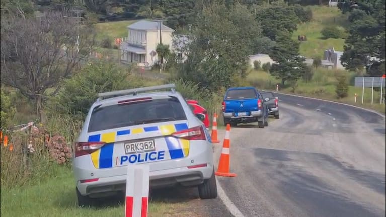 Police at the scene of a fatal dog attack in Northland 
