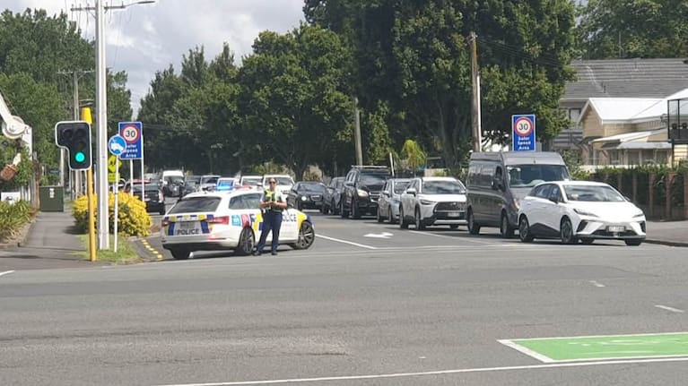 Police cordons were in place on Ulster and Abbotsford streets in the central suburb of Whitiora.