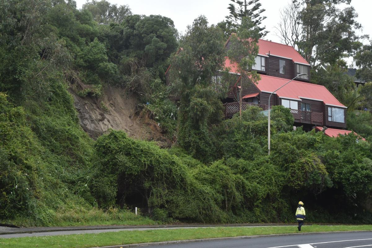 Dunedin home red-stickered after slip evacuations