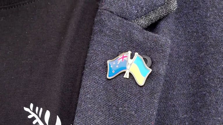 Powell said he hopes a "just peace for Ukraine" can be negotiated as talks continue between Ukraine and Russia.