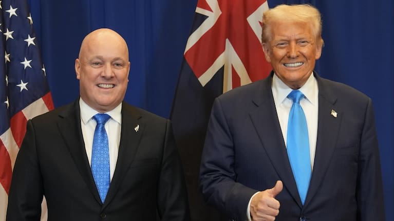 Christopher Luxon and Donald Trump