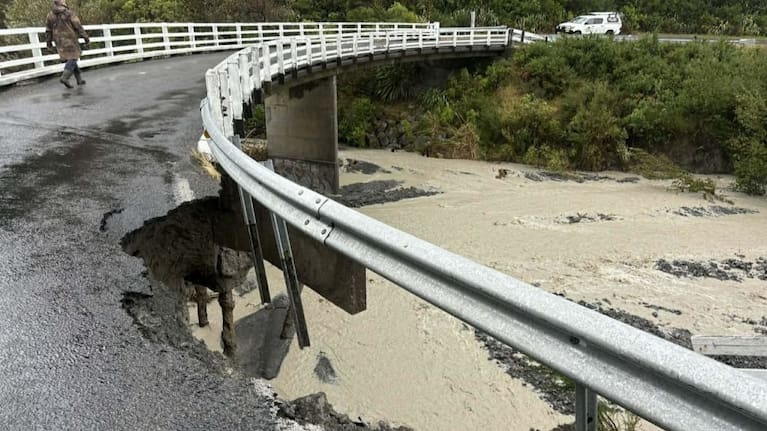 Residents are also concerned about a second bridge undermined by floodwaters at Hurupi Stream.
