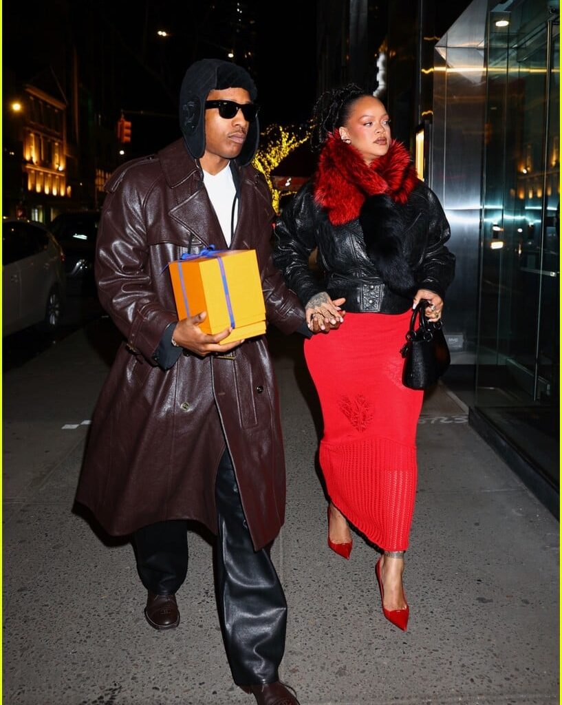 rihanna asap rocky celebrate valentines day after his awge fashion show 015281899
