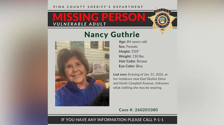 Searchers were using drones and search dogs to look for Nancy Guthrie.