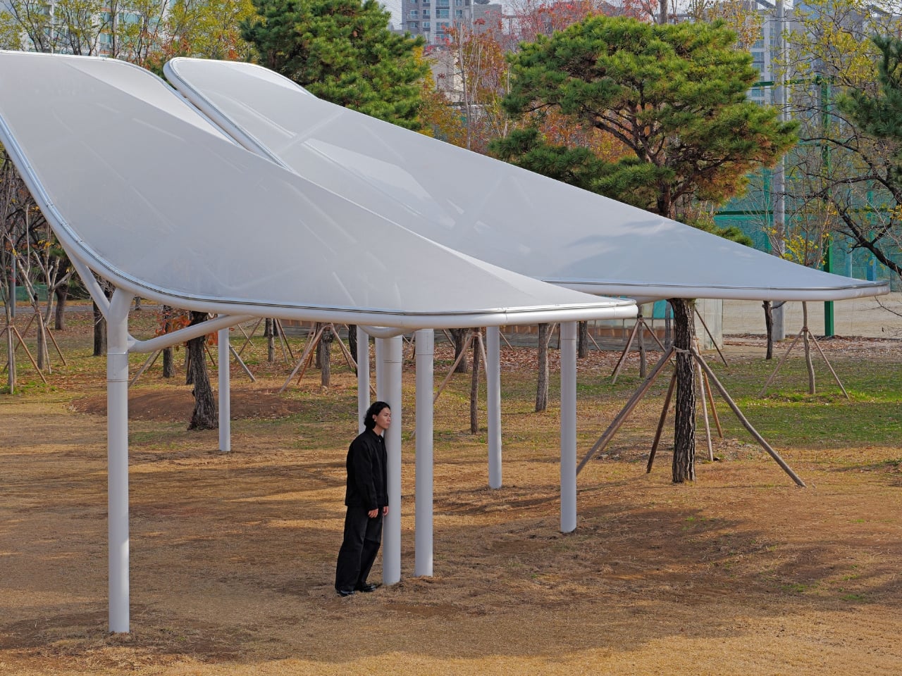 Seoul Just Built Wing-Shaped Shelters That Survive Typhoons