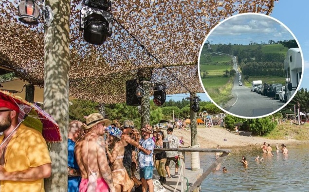 Shipwrecked Festival traffic leaves attendees stuck for hours on rural Te Ārai road