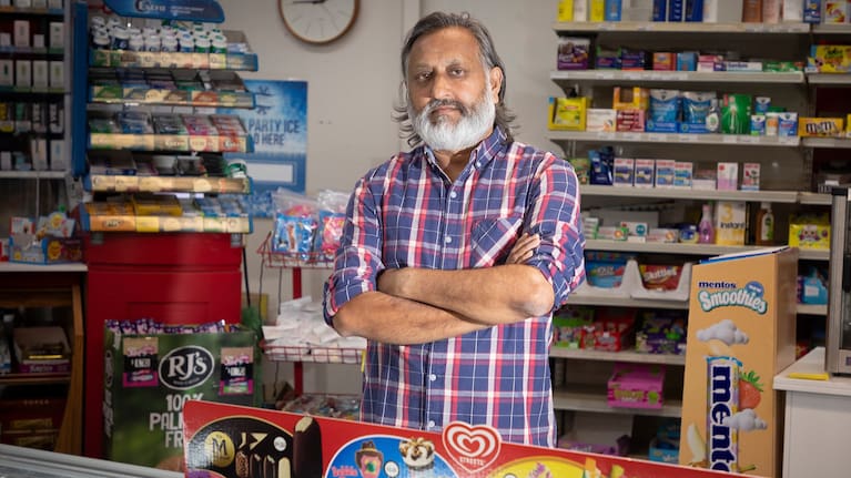 Springfield Superette owner Raj Kumar.