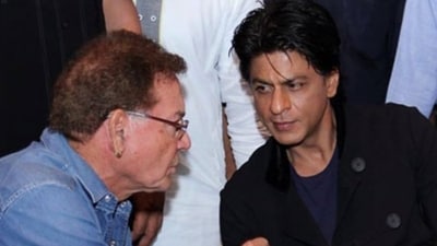 Salim Khan with Shah Rukh Khan
