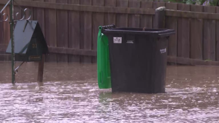 News captured footage of flooded streets near the Heathcote River.