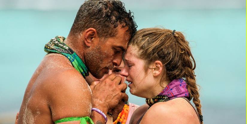 Joe comforts Eva in Survivor 48