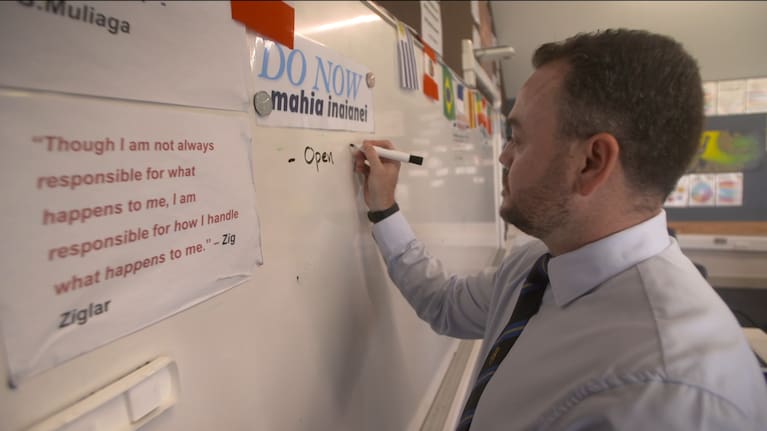 Tangaroa College teacher Rob Downie. 