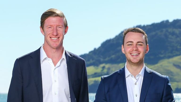 Tauranga MP Sam Uffindell and Bay of Plenty MP Tom Rutherford.